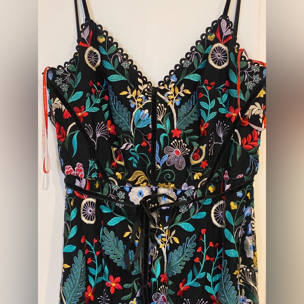 Monique lhuillier poetess maxi dress size 12
